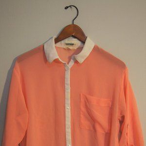 Garage Salmon Pink Chiffon Blouse